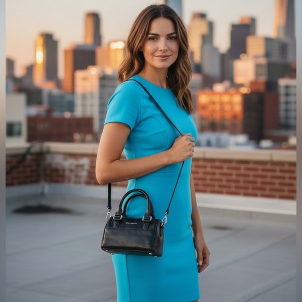 1990’s  Giani Bernini Leather Mini Boston Bag